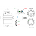 Moteur de translation 8+9 trous (1 à 1.8ton) TOOMAT 1-CASE-CX17B MTR-TOOMAT1-CASE-CX17B