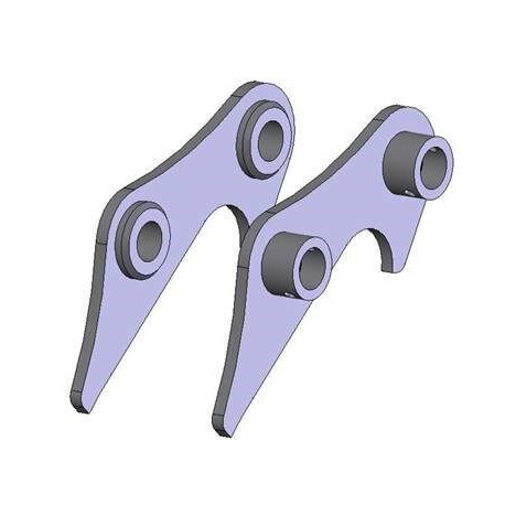 Set de 2 flasques pour godet