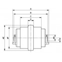 Galet inférieur CASE POCLAIN 28 DBK / 31 DBK / 35 DBK / CK31 / CK35 / CK28 UF040Z9C-CASEPOCLAIN
