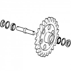 Roue folle ATLAS TEREX / HAN / HYUN / O&K / SCHEFF / ZEPP UX023Z4E-ATLAS