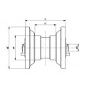 Galet inférieur KUBOTA U27 / U25,3 / U30,3 / U303 / U35,3 UF082Z0A-KUBOTA1