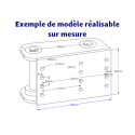 Platine à souder pour godet type MARTIN M03