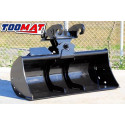 GODET ORIENTABLE - 1200MM - Système de couplage ARDEN QA10/11 - Mini pelle 5.7T (Client FRIBURGER) SPE2