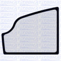VITRE DE PORTE PARTIE BASSE JCB 802 SUPER / 802.7 / 803 PLUS / 803 SUPER / 804 SUPER / 8052 / 8060 / 8061 CTS (A PARTIR DE 20...