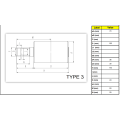 Galet supérieur IHI IMER 27V4 / 40VX / 45V4 / 50UX / 50VX / 55VX UH100Z1D