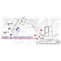 Kit godet JCB 8045 ZTS Tier 3 engine  2007 à 2016